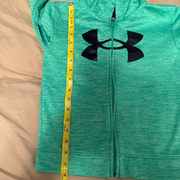 green hoodie jacket for kids size6 years old full zipper pocket bothsides - Picture 6 of 6